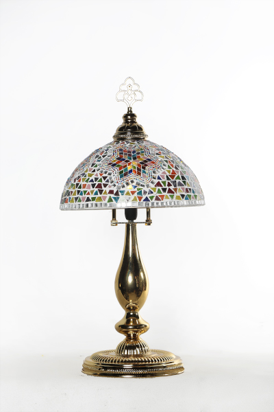 Gold Design Mosaic Tiffany Table Lamp
